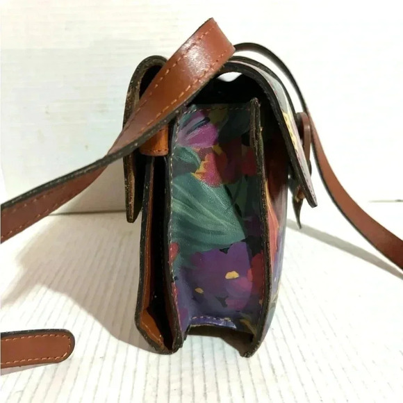 Patricia Nash  multicolor print leather crossbody bag - Picture 5 of 11
